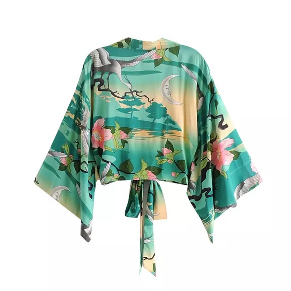 5⭐️ NEW BOHO GYPSY NIGHTINGALE KIMONO ROBE JACKET - Picture 2 of 8